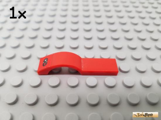 LEGO 1Stk Fliese / Bogen 1x5 rot beklebt 50947