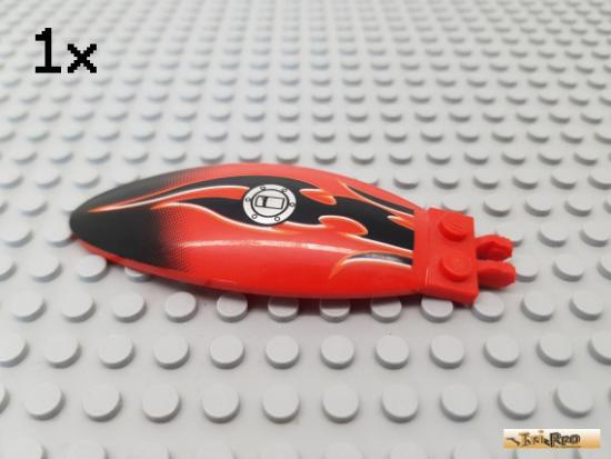 LEGO 1Stk Cockpit / Scheibe 3x10 rot bedruckt 47844