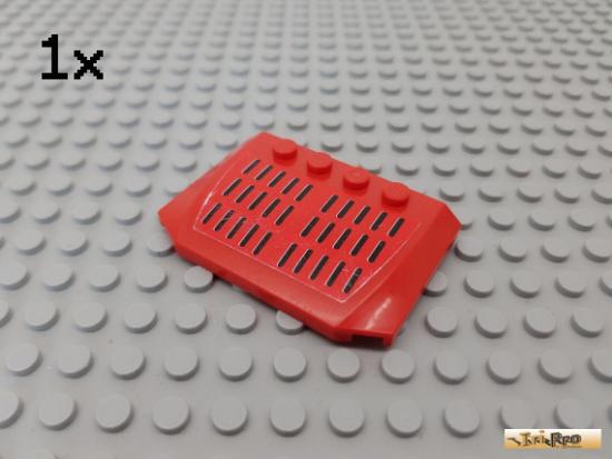 LEGO 1Stk Platte / Motorhaube 4x6 rot beklebt 52031