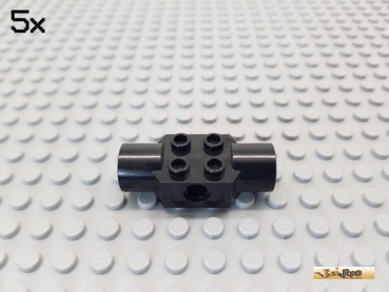 LEGO 5Stk Technic Stein 2x2 / Gelenk schwarz 48172