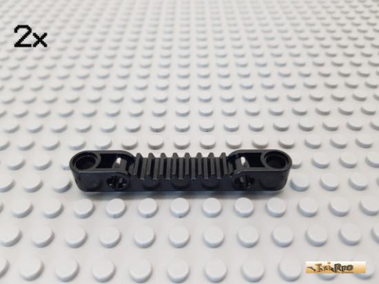 LEGO 2Stk Technic Zahnstange 1x7 schwarz 87761