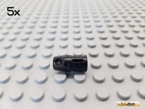 LEGO 5Stk Technic Scharnier / Zylinder 1x2 schwarz 30552