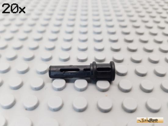 LEGO 20Stk Technic Stopper / Pin 3 lang schwarz 32054