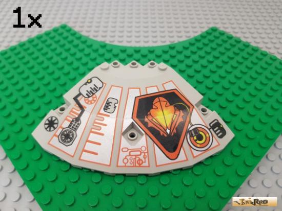 LEGO 1Stk Ufo / Ecke / Paneel 10x10x2 alt-hellgrau bedruckt 30117px4