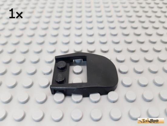 LEGO 1Stk Platte 1x2 / Motorhaube / Bogen schwarz 50948