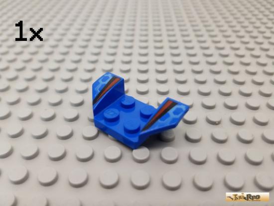 LEGO 1Stk Platte / Flgel 2x2 blau bedruckt 41854