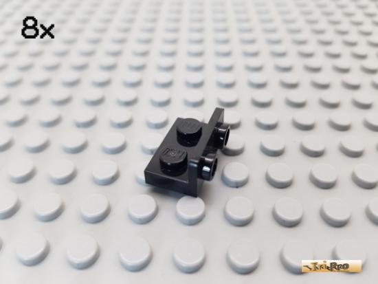 LEGO 8Stk Platte / Winkelplatte 1x2 - 1x2 schwarz 99780