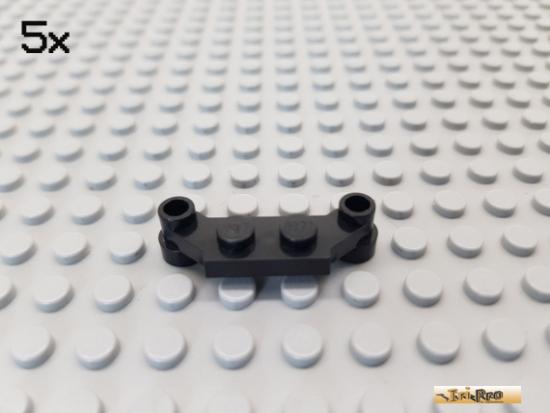 LEGO 5Stk Platte 1x2 / Dse schwarz 4590