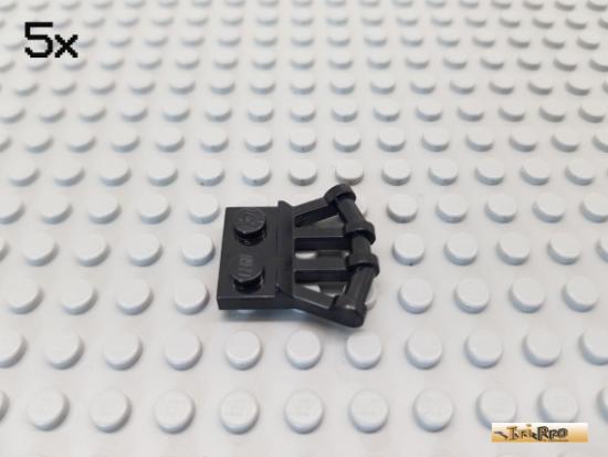 LEGO 5Stk Platte 1x2 / Schaft / Griffe schwarz 92692