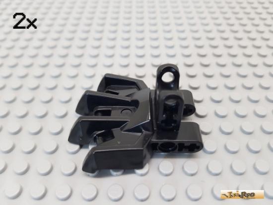 LEGO 2Stk Bionicle Fu / Kralle schwarz 15367