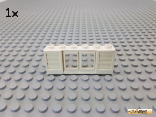 LEGO 1Stk Fenster / Fensterrahmen 1x6x2 wei mit Glas 646