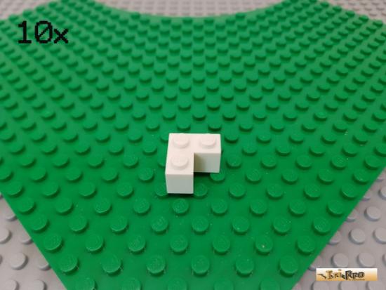 LEGO 10Stk Stein Basic / Ecke 2x2 wei 2357