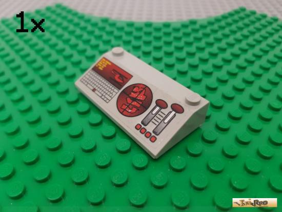 LEGO 1Stk Windschutzscheibe / Scheibe 3x6 33 alt hellgrau beklebt 3939