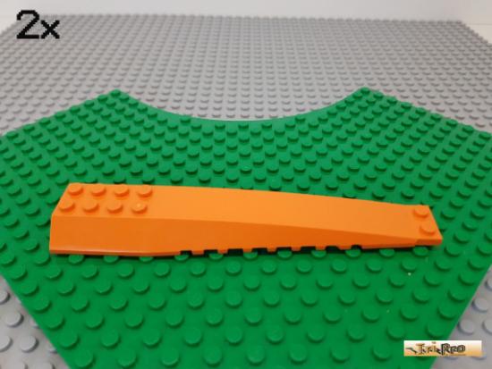 LEGO 2Stk Keilstein / Flgel 4x16 orange 45301