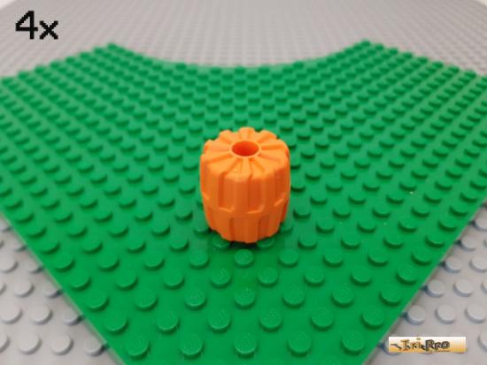 LEGO 4Stk Reifen / Felge 22mm x 24mm orange 6118