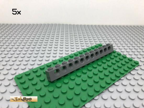 LEGO 5Stk Technic 1x12 Lochbalken Dunkel Grau 3895