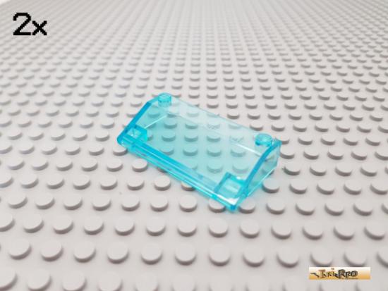 LEGO 2Stk Windschutzscheibe / Scheibe 33 3x6 transparent hellblau 58181