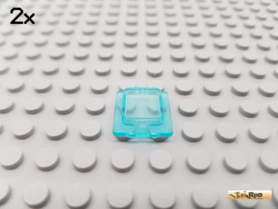 LEGO 2Stk Fensterscheibe / Glas 1x2x2 fr 60032 transparent hellblau