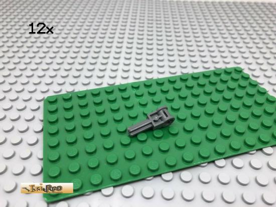 LEGO 12Stk Technic Achs Kreuz Verbinder Dunkel Grau 6553