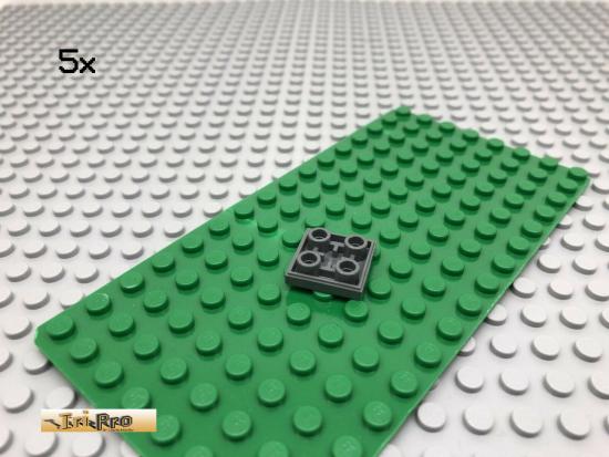 LEGO 5Stk 2x2 Basic Fliese negativ Dunkel Grau 11702