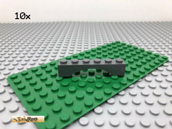 LEGO 10Stk 1x6 Brckenstein Bogen Bogen Dunkel Grau 3455