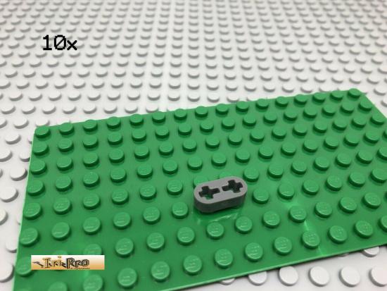 LEGO 10Stk Technic Liftarm 1x2 flach Dunkel Grau 41677