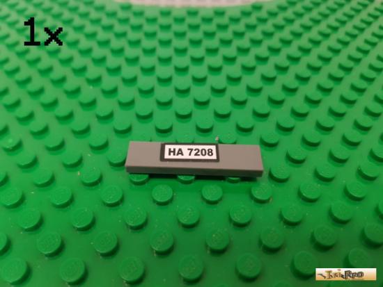 LEGO 1Stk Fliese / Kachel 1x4 neu-dunkelgrau beklebt 2431