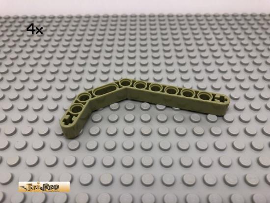 LEGO 4Stk Technic Liftarm gebogen Olivgrn, olive green 32009 23