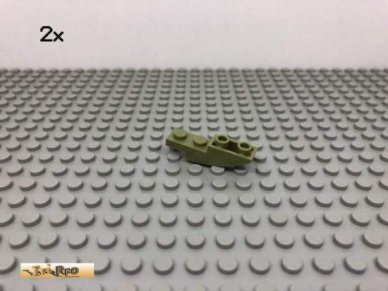 LEGO 2Stk 1x4 Bogen Stein Negativ Olivgrn, olive green 13547 21