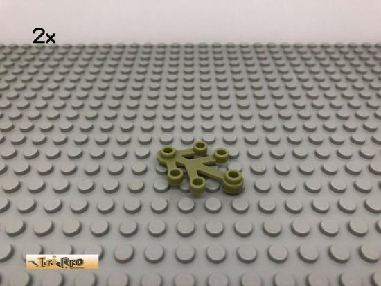 011108LEGO 2Stk Pflanze Bltter Olivgrn, olive green 2423 17