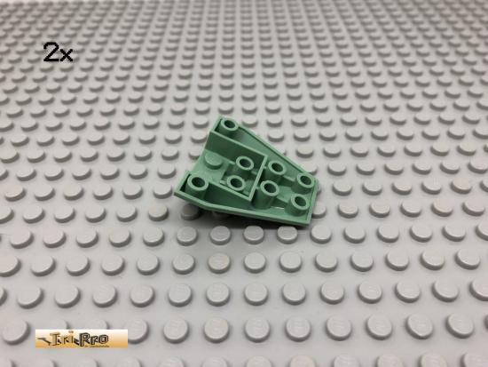 LEGO 2Stk 4x4 Keilstein Rumpf negativ Sandgrn, Sandgreen 4855 50