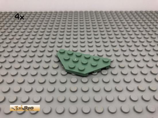 LEGO 4Stk 3x6 Platte Plate Ecke Sandgrn, Sandgreen 2419 48