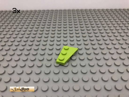 LEGO 3Stk 2x3 Platte Flgel Limette, Lime 43723 9