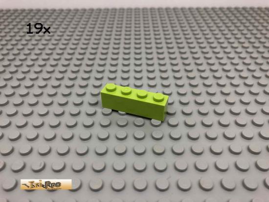 LEGO 19Stk 1x4 Basic Stein Limette, Lime 3010 1