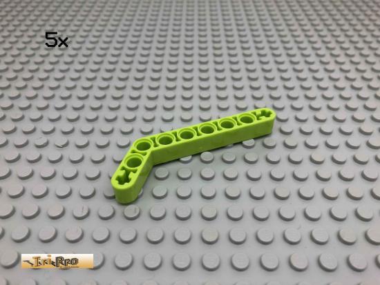 LEGO 5Stk 3x7 Technic Liftarm Eck Limette, Lime 32271 5