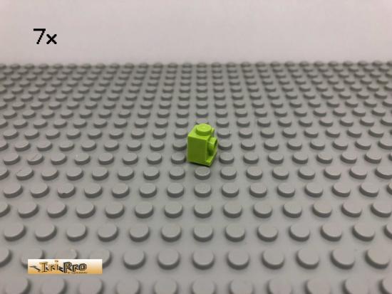 LEGO 7Stk 1x1 Stein mit Noppe auf einer Seite Limette, Lime 4070 79