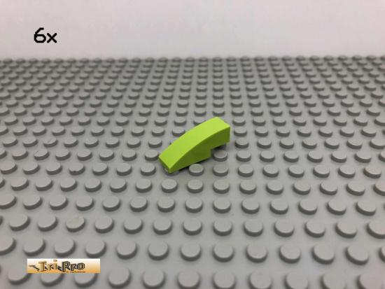 LEGO 6Stk 1x3 Bogenstein Rundstein Limette, Lime 50950 61