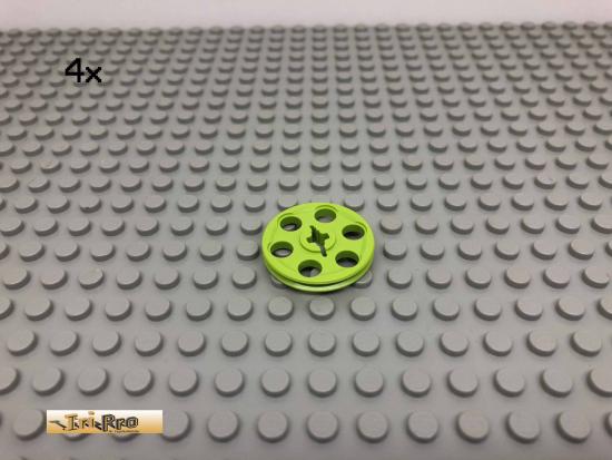 LEGO 4Stk Technic Keilriemenrad Umlenkrolle Limette, Lime 4185 105