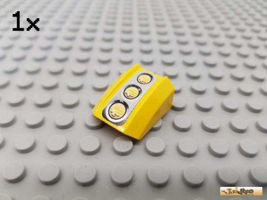 LEGO 1Stk Platte / Motorhaube 2x2 gelb bedruckt 30602px21