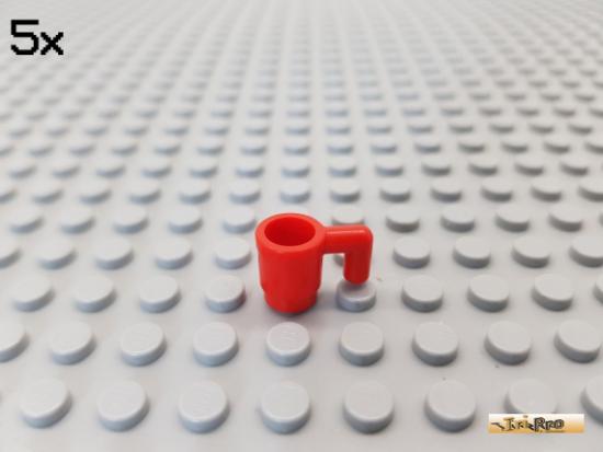 LEGO 5Stk Becher / Minifigures rot 3899