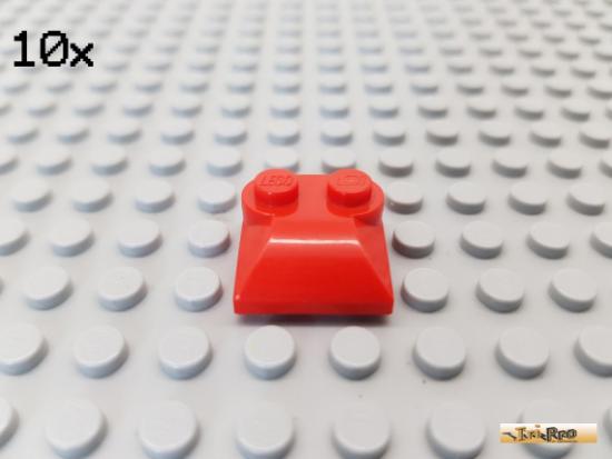 LEGO 10Stk Platte 2x2 modifiziert / Rundstein rot 47457