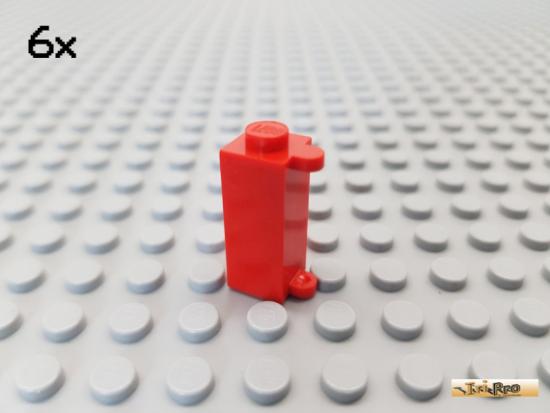 LEGO 6Stk Zarge fr Fensterlden 1x1x2 rot 3581