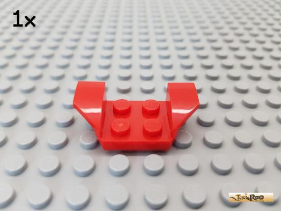 LEGO 1Stk Platte 2x2 / Kotflgel 2x4 rot 41854