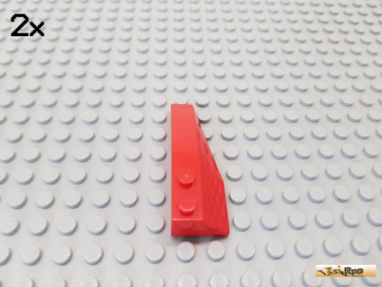 LEGO 2Stk Keilstein / Flgel 6x2 rechts rot 41747