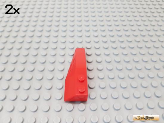 LEGO 2Stk Keilstein / Flgel 6x2 links rot 41748