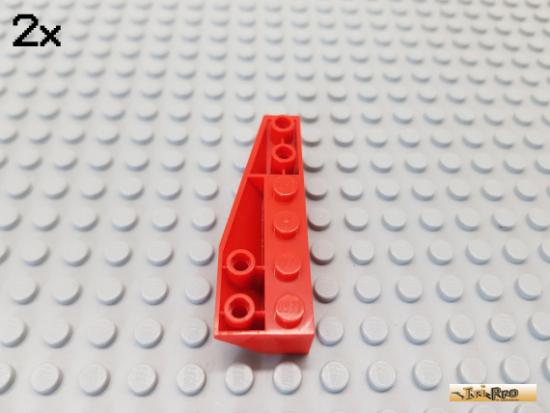 LEGO 2Stk Keilstein / Flgel 6x2 links negativ rot 41765