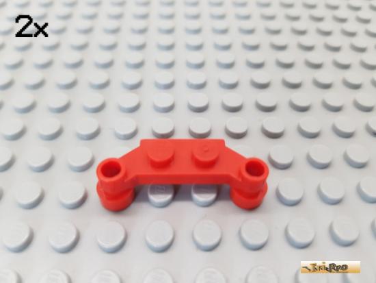 LEGO 2Stk Platte / Dse 1x2 - 1x4 rot 4590