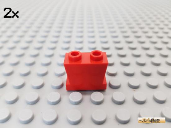 LEGO 2Stk Minifigur Unterkrper 1x2 alt rot