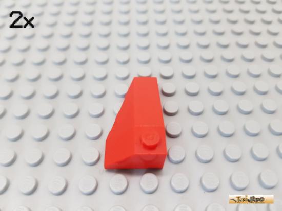 LEGO 2Stk Keilstein / Flgel 2x4 links rot 43710