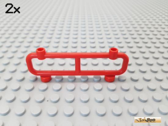 LEGO 2Stk Absperrung / Zaun 1x8x2 rot 2486